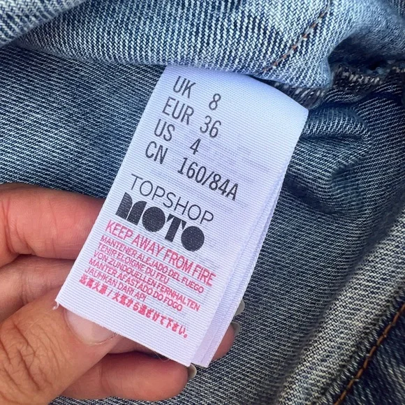 denim overalls mini dress - Picture 2 of 3